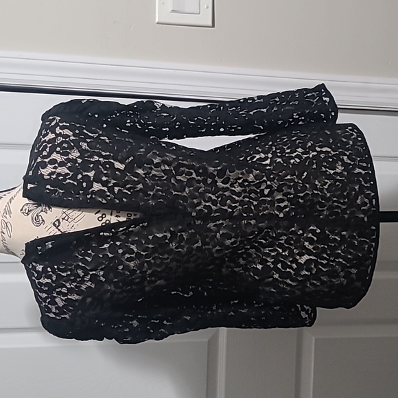 Current/Elliot The Rin Leopard Lace Design Top Size 0 - Picture 7 of 10